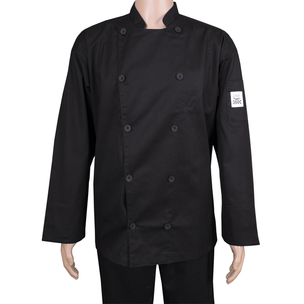 Chef Revival Traditional Chef's Long Sleeve  Jacket -  Black - 2X J030BK-2X